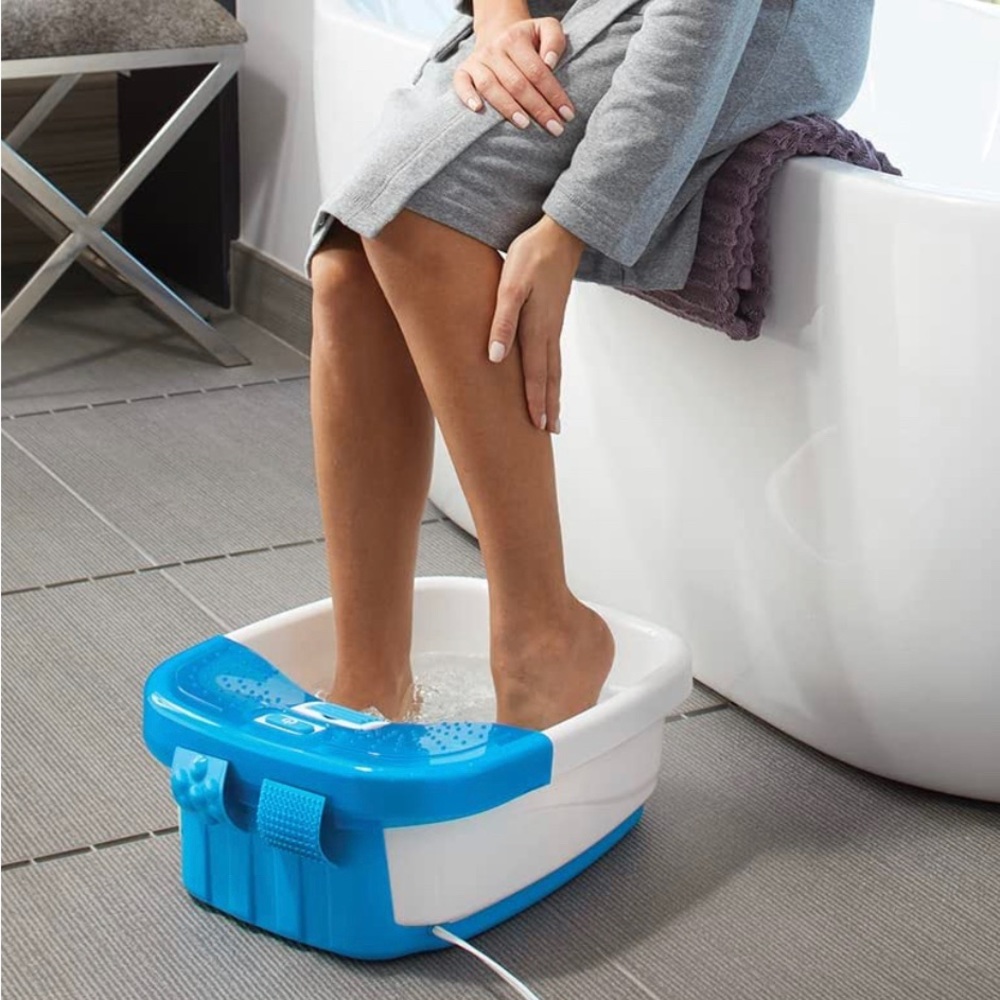 HomeMedics AMAZING Bubble Bliss Deluxe Foot Spa w/Heat -#1 Brand in massage